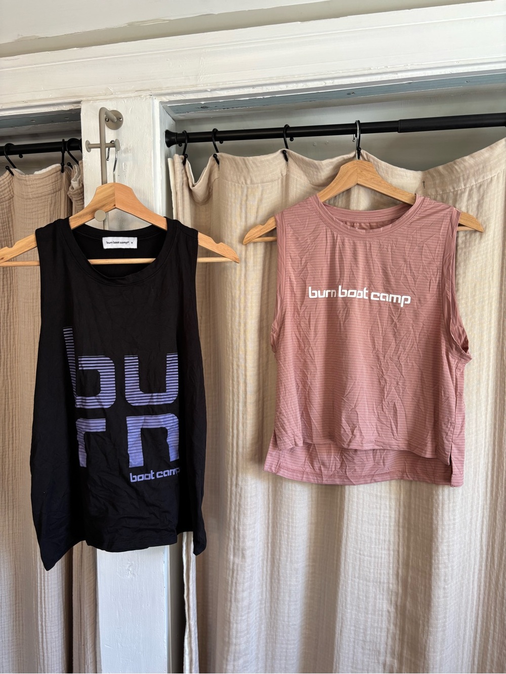 TWO Burn Boot Camp Tanks- Medium